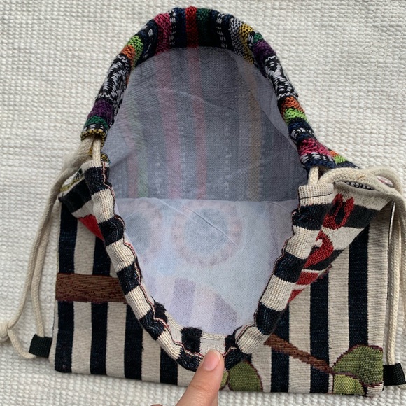 owl drawstring backpack - Picture 3 of 12